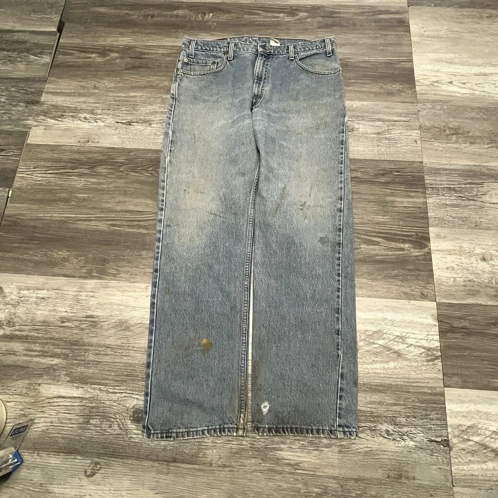 Vintage‎ Levis 550 Grunge Straight Leg Jeans 36 x 30 ( 35x29) Red Tab Paper Tag